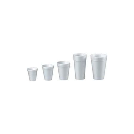 Lagasse Dart Foam Cups, Hot/Cold, 16 oz., White, 1000 ct DCC 16J16